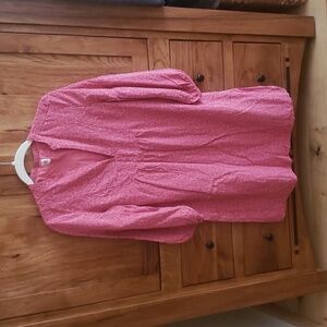 Pink midi dress 100% cotton